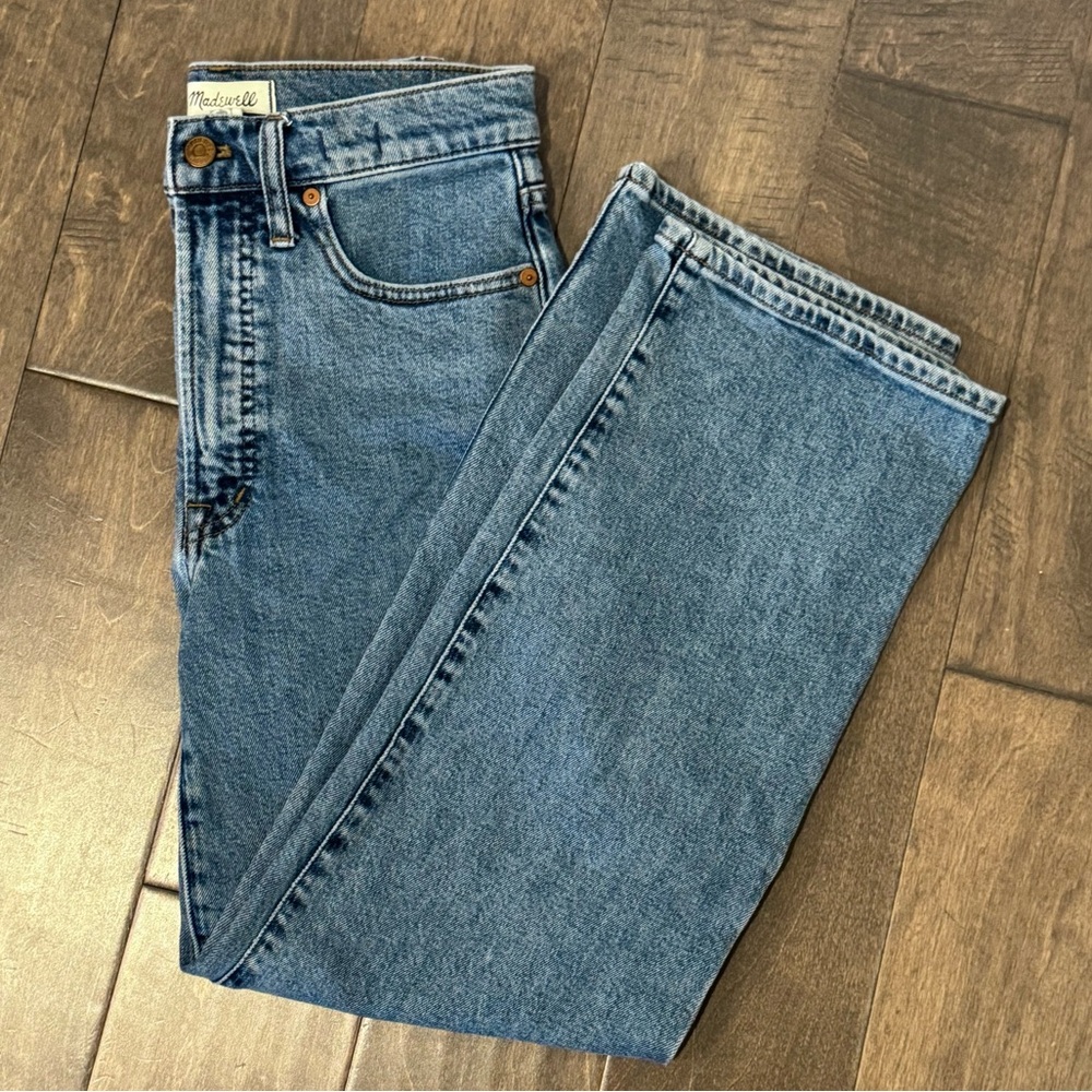 Madewell Perfect Vintage High Waist Wide-Leg Crop Jeans - Size 25
